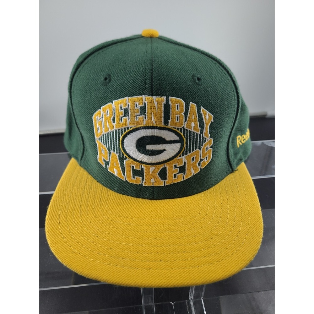 GREEN BAY PACKERS REEBOK 90S SNAPBACK HAT CAP VINTAGE Nfl One Size Fits All Rare - Picture 2 of 10